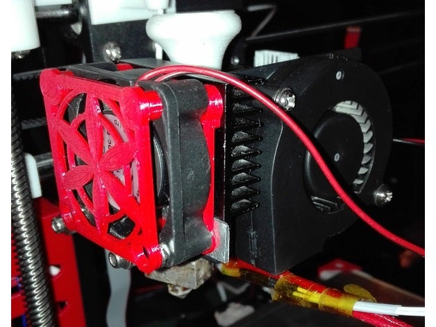 anet a8 extruder fan repositioning 3d printer parts filament hotend 3D print model - Mito3D
