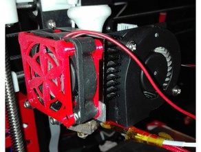 anet a8 extrusora fan de reposicionamiento 3d la impresora partes filamento hotend 3d print model - Mito3D