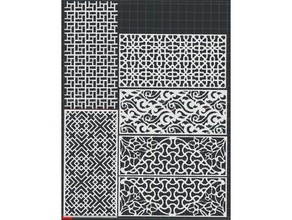 patterns 5 styles 2d wall art 3d print model - Mito3D