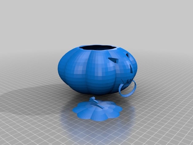 citrouille bougie led 48mm hallowen 3D print model - Mito3D