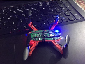 mini drone marco rc vehículos diydrones minidrone quadcopter 3d print model - Mito3D