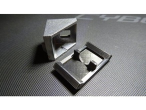 corner bracket cover 3d printers 2020 openscad 3d print model - Mito3D