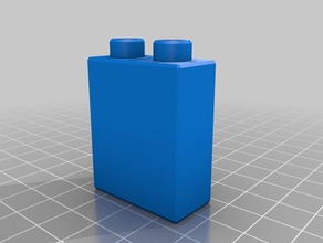 meu personalizados ajustável melhorado duplo tijolo gerador de texto construção brinquedos 3d print model - Mito3D