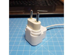 xiaomi mi lamp eu plug adaptor holder organization adapter power supply yeelight 3d print model - Mito3D