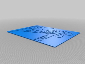 babbo natale cartolina arredamento di decorazione 3d print model - Mito3D
