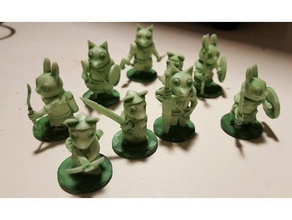 floresta guerreiros da aliança brinquedos jogos 28mm boardgame raiz mesa 3d print model - Mito3D
