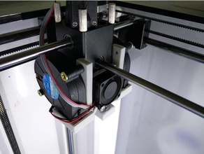 um2 fan duct leveling sensor radial front 30mm 3d printer parts auto bed hotend cooling upgrade 3d print model - Mito3D