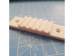 sliding door sealing brushes holder replacement parts insulation 3d print model - Mito3D