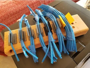 iqless ethernet clip organization cable 3d print model - Mito3D