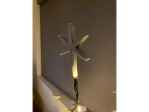 kleine star christmas tree topper led-Baum Dekor Weihnachten Dekoration 3d print model - Mito3D