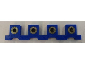 quadruple palier &agrave semelle pour roulement 688 diy 3d print model - Mito3D