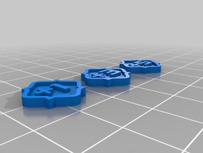 keyforge power tokens toy game accessories boardgame token 3d print model - Mito3D