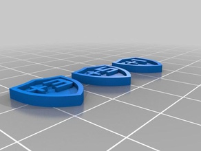 keyforge armor tokens toy game accessories boardgame token 3d print model - Mito3D