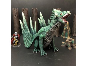 forest dragon redux toys games 28mm 32mm boardgame boardgames dnd dnd5e dragons dungeons fantasy frostgrave gaming miniature miniatures monster monsters mordheim nsfw pathfinder roleplaying rpg tabletop wargame wargames wargaming warhammer 3d print model - Mito3D