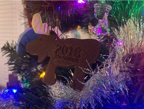 moose ornament decor christmas holidays 3d print model - Mito3D