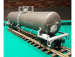 scale tank car models freight garden railway model railroad trains openrailway 3d print model - Mito3D