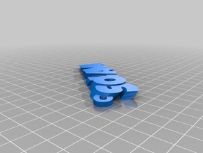 meine angepasste solana text name keyring keyfob Organisation 3d print model - Mito3D