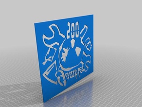 gambler 500 stencil 3d printing 3d print model - Mito3D