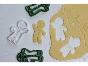 patching gingerbread man cookie cutter kitchen dining eye patch tool nsfw 3d print model - Mito3D