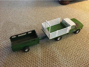 nylint camión de valores en rack 3d la impresión antiguo coche granja tonka juguetes 3d print model - Mito3D