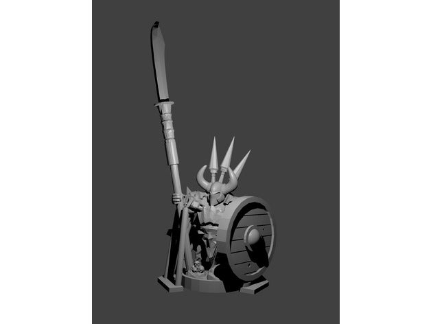 ogre spearman oyunlar dnd dungeons dragons minyatür 3D print model - Mito3D