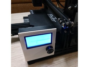 ender 3 pro vertical display mount rail 3d printer parts ender3 3d print model - Mito3D
