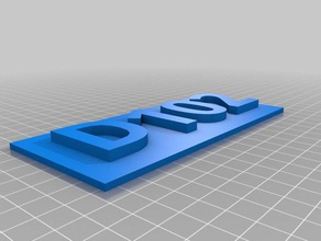 d102 signos logotipos personalizado 3d print model - Mito3D