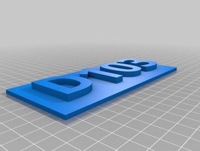 d103 signs logos customized 3d print model - Mito3D
