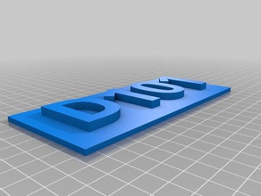 d101 signos logotipos personalizado 3d print model - Mito3D