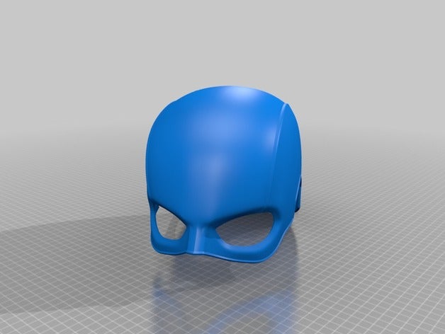 captain america helmet one file costume 3D print model - Mito3D