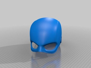 kaptan Amerika bir dosya kask kostüm 3d print model - Mito3D