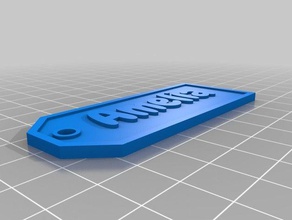 amelia de la etiqueta signos logotipos personalizado 3d print model - Mito3D
