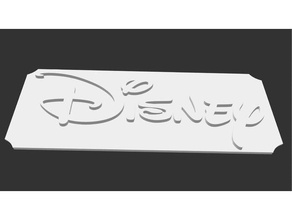 logo de disney 3d l'impression 3d print model - Mito3D