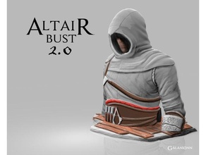 altair Büste 20 Skulpturen assassins creed ubisoft video-Spiel 3d print model - Mito3D