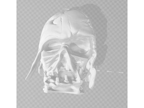 derretido o capacete do darth vader arte 3d print model - Mito3D
