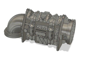 28 mm wargame terreno do tubo edifícios estruturas scifi warhammer 3d print model - Mito3D