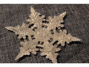 my first snowflake decor christmas decoration holiday decorations winter xmas 3d print model - Mito3D