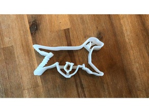 cookiecutter flatcoated retriever a cozinha jantar cozinhar utensílio de cão flatcoatedretriever 3d print model - Mito3D
