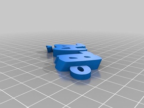 bla keychains customized 3d print model - Mito3D