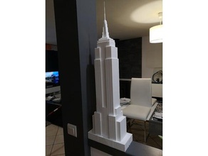 l'empire state building: 87cm hauteur: hauteur led art nsfw 3d print model - Mito3D