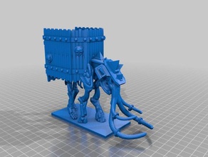 undead mammoth toys games kings war skeleton 3d print model - Mito3D