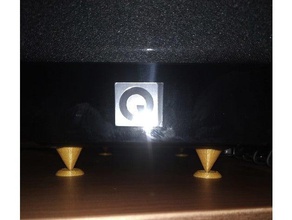 pointe decouplage absorbeur sous watt 3d de l'impression l'audio enceinte la hifi haut-parleur les vibrations 3d print model - Mito3D