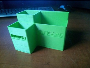 Stifte-box - Organisation creative Schreibtisch-organizer office versorgt Bleistift-box Bleistift-Halter Aufbewahrungsbox 3d print model - Mito3D