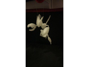 scizor 3d impressão figura de ação erro freak metal pikachu pokemon vermelho 3d print model - Mito3D