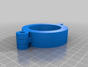 my customized pipe clamp 26mm tools 3d print model - Mito3D