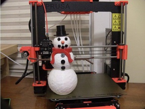 build snowman decor christmas decoration decorations construction toys ethanmakes holiday magnetic prusa i3 mk3 3d print model - Mito3D