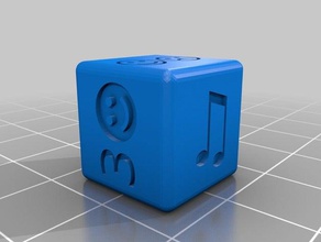 customized d6 game prototype dice 3d print model - Mito3D