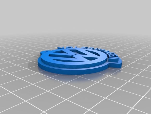 llavero de volkswagen 3d impresión 3D print model - Mito3D