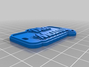 dla mamy llaveros personalizado 3d print model - Mito3D