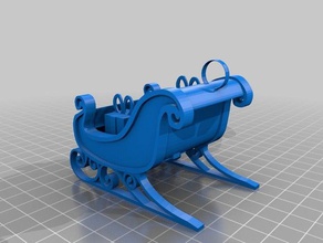 sleigh ornament- parker 3d printing 3d print model - Mito3D